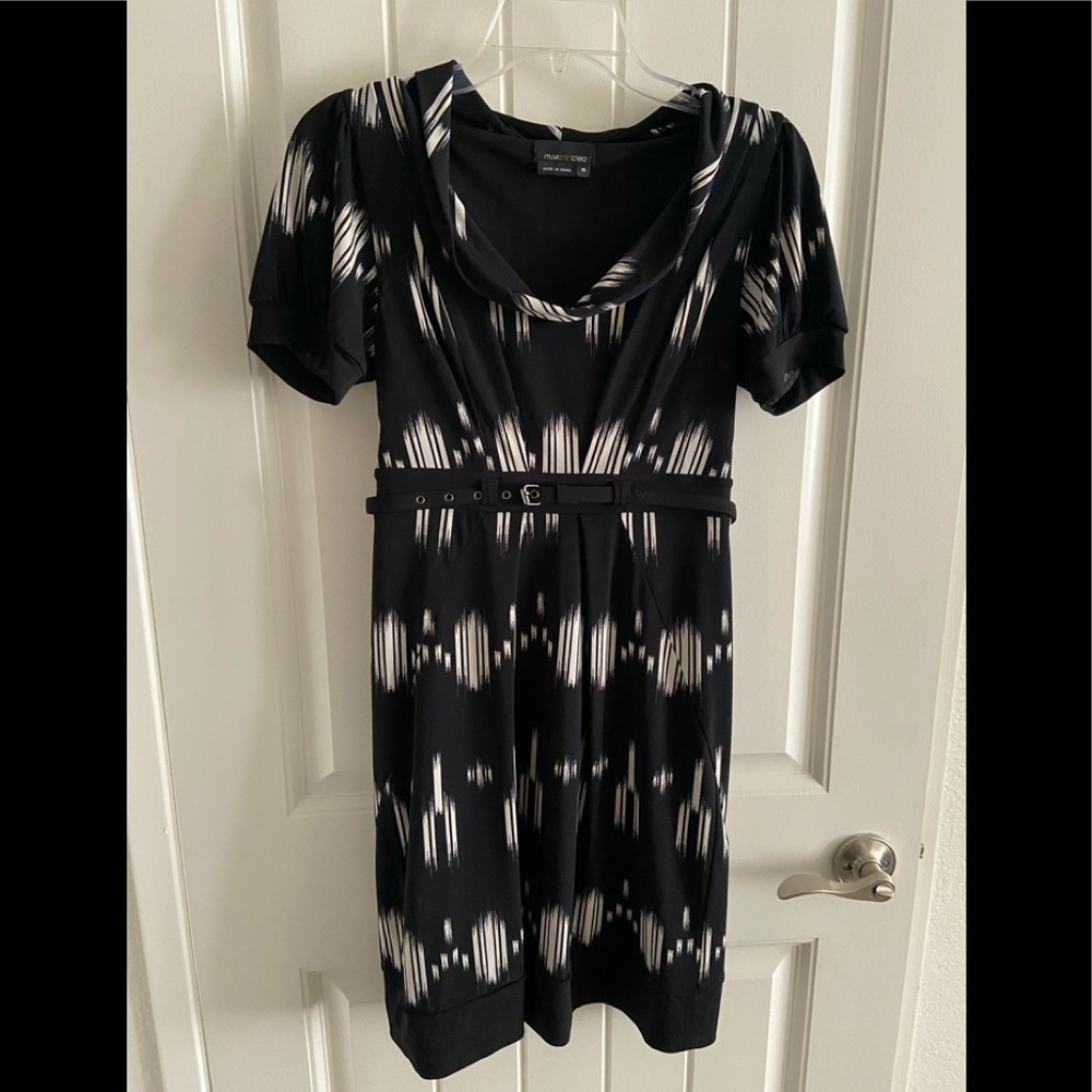 Max & Cleo Black and White Dress Size XS
